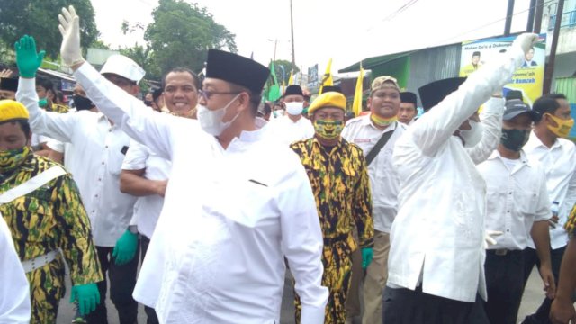 Wali kota Binjai terpilih H Juliadi saat kampanye. (FOTO: int)