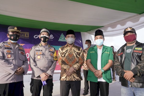 Bantu Pemerintah, GP Ansor Sulsel Kerjasama dengan Aice Bagikan 5 Juta Masker