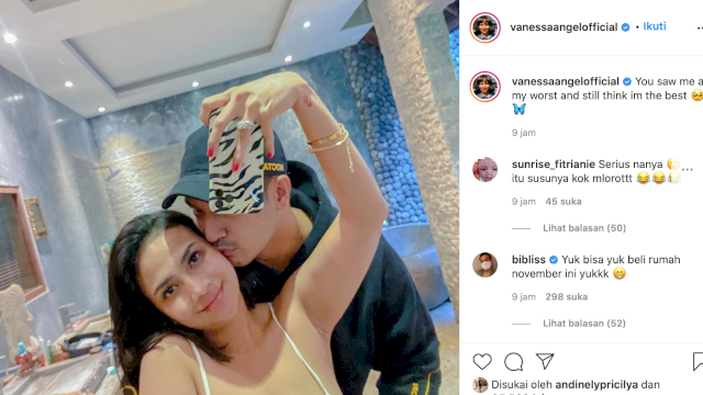 Foto tangkapan layar Instagram Vanessa Angel. 