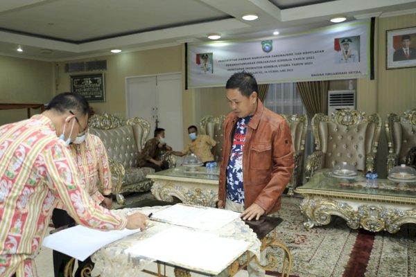 ASN Pangkep Teken Perjanjian Kinerja dan Penetapan Indikator