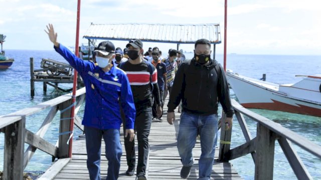 Wabup Syahban Kunjungi Lokasi Pembangunan SPBN di Pulau Pa&#8217;jenekang