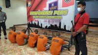 Polisi Makassar Tangkap 5 Oknum Mahasiswa dan Sita 1,3 Kilogram Ganja Siap Edar