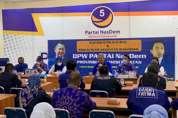 Syaharuddin Alrif Pimpin Safari Struktural dan Sosialisasi Kegiatan Rakorwil NasDem Sulsel