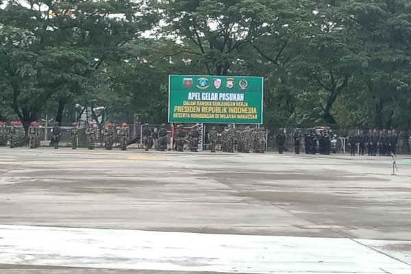 2.500 Personel TNI-Polri Siaga Amankan Kunjungan Jokowi ke Sulsel