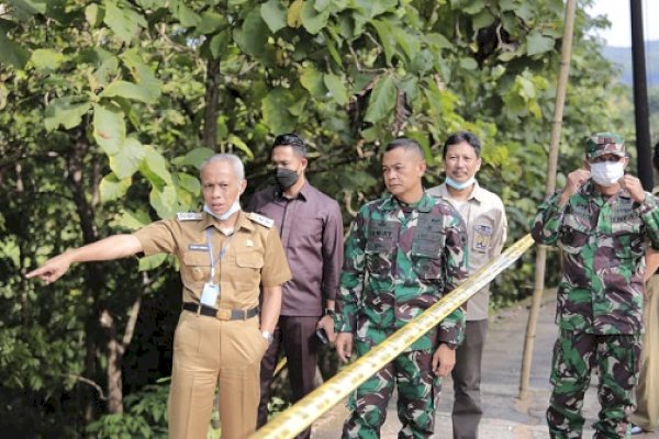 Wabup Pangkep Syahban Tinjau Akses Jalan Trans Sulawesi di Tondong