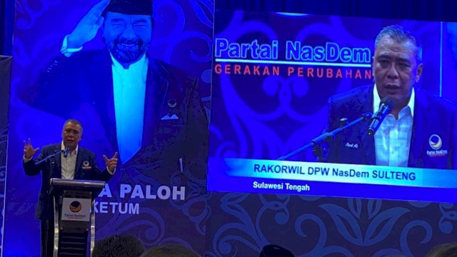 Rakorwil NasDem: Ahmad Ali, di Pundakmulah Kejayaan Sulawesi Tengah ke Depan