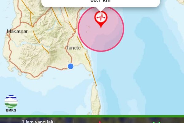 Sahur Pertama Ramadan 1442 H, Bulukumba Sulsel Diguncang Gempa