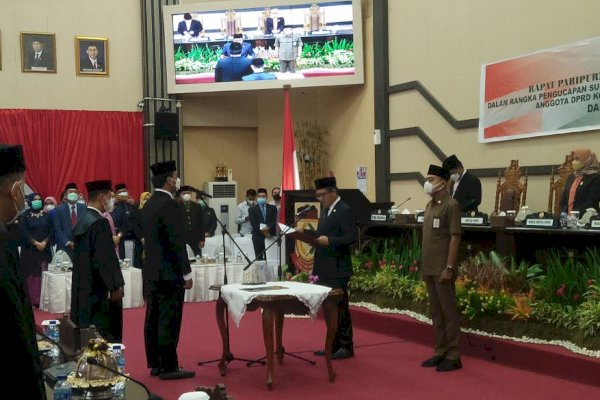 PAW Almarhum Zaenal Beta, Syukran Kahfi Dilantik Sebagai Anggota DPRD Makassar