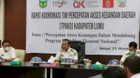 Dukung Program PEN 2021, Bupati Luwu Basmin Mattayang Pimpin Rakor TPKAD 