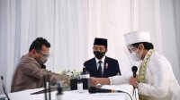 Foto-foto Momen Jokowi Jadi Saksi Pernikahan Atta Halilintar dan Aurel Hermansyah