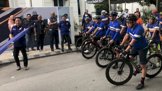 Rusdi Masse Lepas Gowes Nusantara NasDem Rute Palu-Donggala
