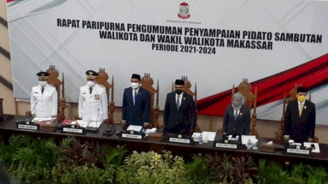 Paripurna Perdana di DPRD Makassar, Danny-Fatma Sampaikan Program Makassar Recover Jadi Prioritas