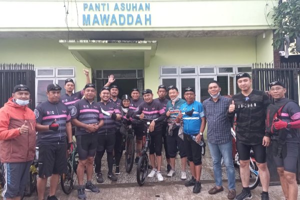 Sambut Bulan Ramadan, Komunitas Sepeda RCC Makassar Gowes Sambil Berbagi, Keliling Santuni Panti Asuhan
