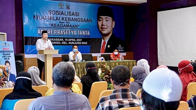 Legislator NasDem Sulsel Andre Tanta: Hadapi Globalisasi, Warga Perlu Dibekali Nilai Kebangsaan