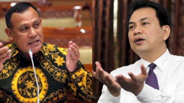 Ketua KPK Firli-Wakil Ketua DPR Aziz Syamsuddin