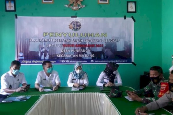 BPN Pangkep Gelar Penyuluhan Program Pendaftaran Tanah Sistematik Lengkap