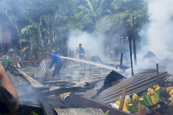 Awal Puasa, Rumah Kepala Dusun di Takalar Ludes Terbakar