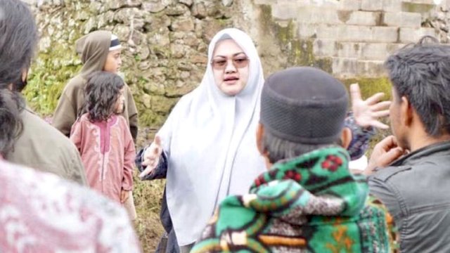 Anggota DPRD Sulsel dari Fraksi Gerindra, Vonny Ameliani saat melakukan reses