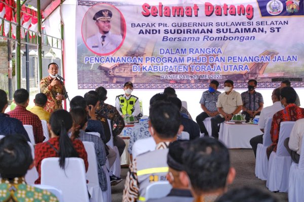 Plt Gubernur Lakukan Pencanangan Jalan Rantepao – Batusitanduk Senilai Rp49 Miliar