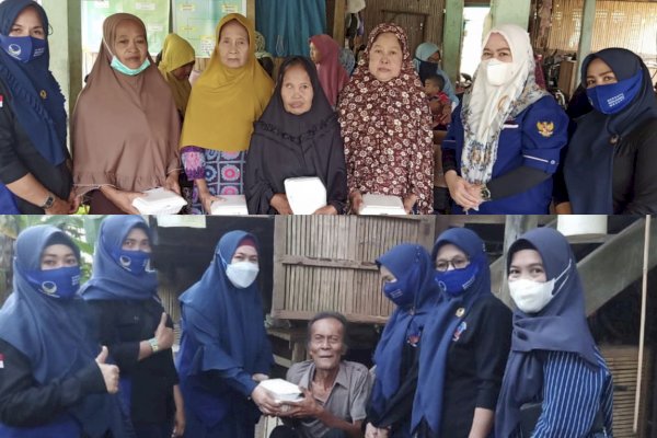 NasDem Soppeng Sulsel Rutin Ketuk Pintu Warga setiap Jumat, Begitu Dibuka Diberi Sembako atau Makanan Jadi