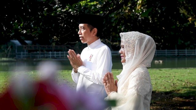 Presiden RI Joko Widodo dan Ibu Negara Iriana. 