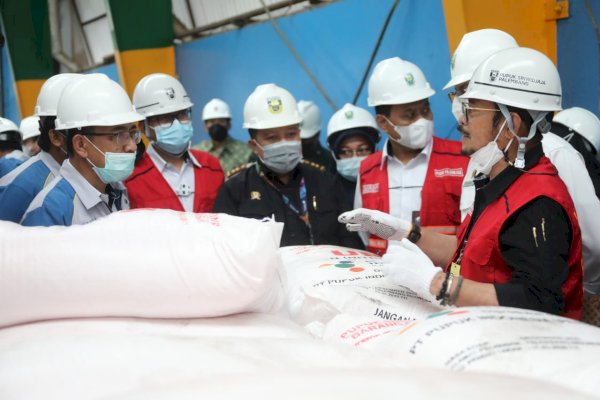 Kunjungi Pabrik Pusri, Mentan SYL Pastikan Kecukupan Pupuk Nasional