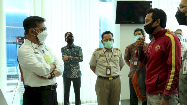 Mentan SYL saat melakukan sidak ke Tempat Pemeriksaan Karantina (TPK) Graha Segara, Pelabuhan Tanjung Priok, Jakarta (30/4/2021).