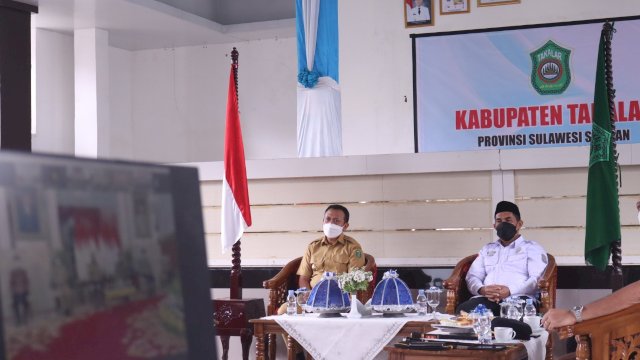 Hari Pertama Kerja Pasca Libur lebaran, Bupati Takalar Syamsari Rakor dengan Jokowi