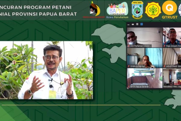 Mentan Gandeng Stafsus Presiden Billy Mambrasar Luncurkan Program Petani Milenial di Papua Barat