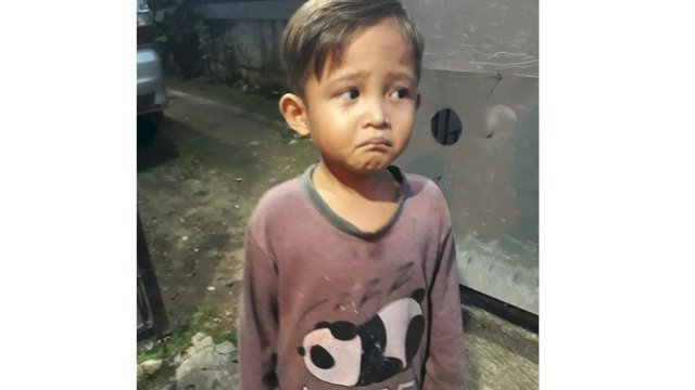 Anak hilang yang saat ini berada di salah satu rumah warga di Depok. 