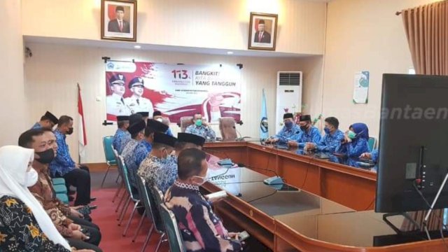 Pemkab Bantaeng Ikuti Upacara Virtual Peringatan Harkitnas