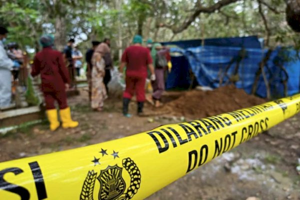 Polisi Bongkar Makam Siswa SMKN 2 Lutim Korban Tewas Saat Ikuti Diksar 