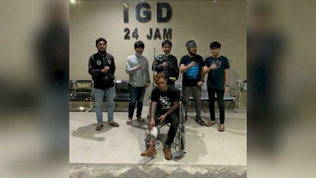 RN di kursi roda usai ditembak aparat karena melawan saat akan ditangkap.