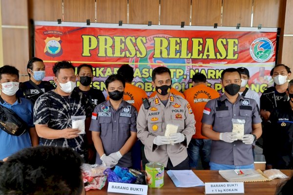 3 Bulan Ditelusuri, Polres Pinrang Sulsel Gagalkan Peredaran 1 Kg Kokain