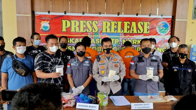 3 Bulan Ditelusuri, Polres Pinrang Sulsel Gagalkan Peredaran 1 Kg Kokain