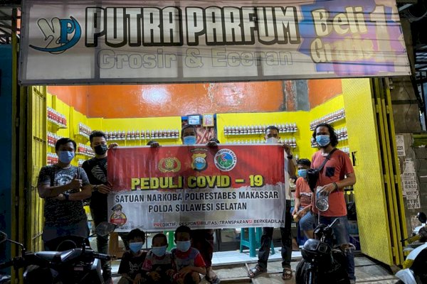 Polrestabes Makassar Punya Tim Ubur-ubur, Rajin Sosialisasi Narkoba Sekaligus Bagi-bagi Masker