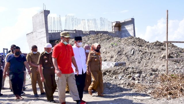 Hubungkan Kabupaten Sidrap-Wajo, Plt Gubernur Sulsel Tinjau Progres Pembangunan Jembatan Malake