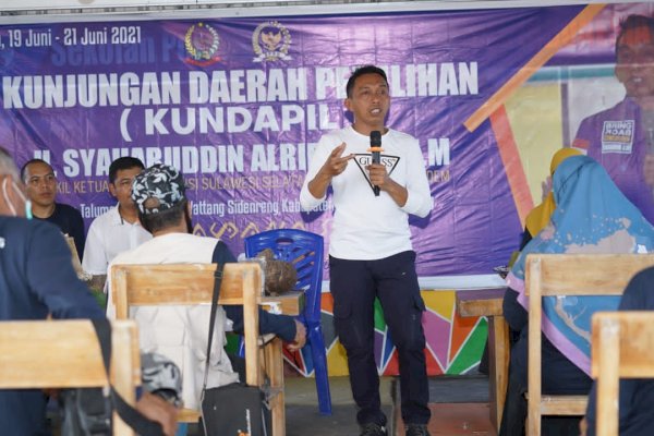 Kundapil, Wakil Ketua DPRD Sulsel Syaharuddin Sampaikan Pesan Ini ke Warga Sidrap