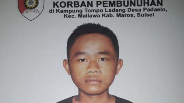 Sketsa wajah korban pembunuhan yang jasadnya dibakar di Maros.