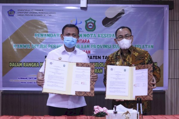 Tingkatkan Kualitas Pengelolaan Keuangan, Pemkab Takalar-Ditjen Djpb Teken MOU