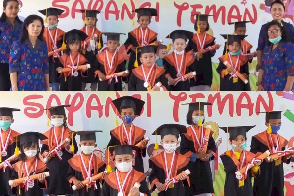 Sederhana dan Serunya Acara Wisuda TK Karunadipa Palu Sulteng Saat Pandemi Covid-19