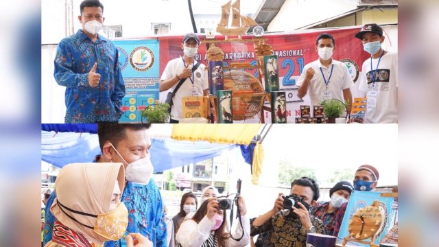  Indira Yusuf Ismail Puji Karya BNN Baddoka di Pameran UMKM Biringkanaya EXPO 2021