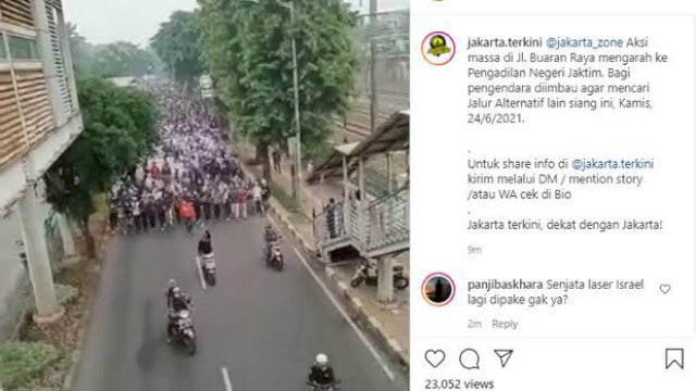 Ribuan Pendukung Rizieq Shihab Long March, Netizen: Klaster Baru