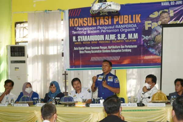 Politisi NasDem Syaharuddin Alrif Rancang Perda Pertanian Organik 