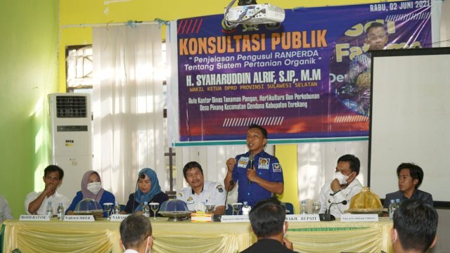 Politisi NasDem Syaharuddin Alrif Rancang Perda Pertanian Organik 