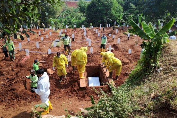 Tambah 1.566, Angka Kematian Covid-19 di Indonesia Cetak Rekor Tiga Hari Beruntun