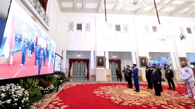 HUT Bhayangkara ke-75, Jokowi Minta Polri Terus Dukung Penanganan Covid-19