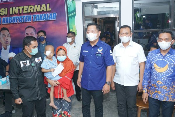 NasDem Sulsel Konsolidasi di Takalar, Bayi Penderita Tumor, Hafidz Al Quran hingga Anak Yatim Dapat Santunan