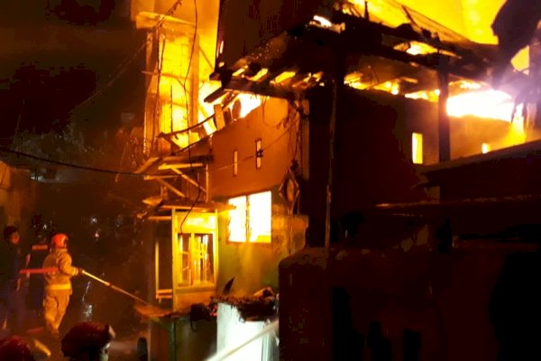 Innalillah, Satu Korban Tewas Terpanggang dalam Kebakaran di Jalan Pelita Raya Makassar