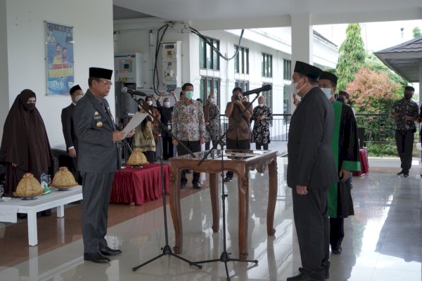 Sulaiman  Resmi Jadi Sekda Luwu Sulsel, Bupati Basmin Mattayang: Kerjakan Tugas Dengan Baik 